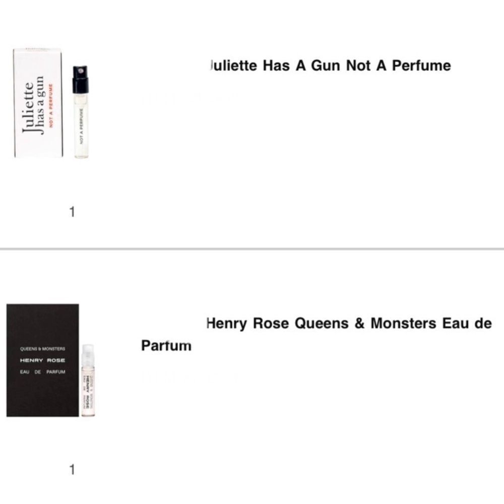 Juliette has a gun and Henry rose Queen and Monster samples